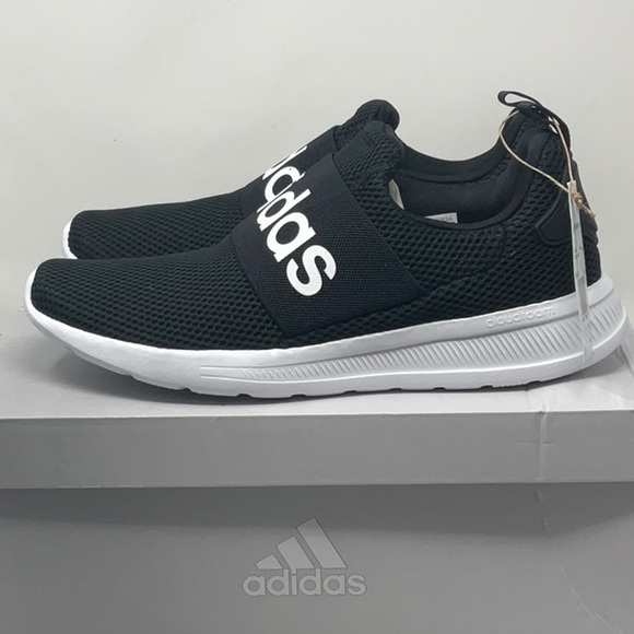 NWT Adidas men’s black/white Lite Racer Adapt 4.0 slip on running shoe, size 9.5 - Picture 2 of 10